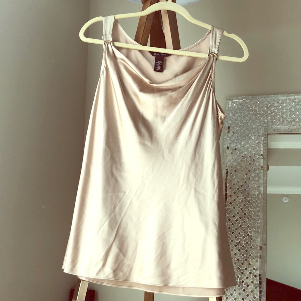 Silk Stretch sleeveless blouse - Gold!